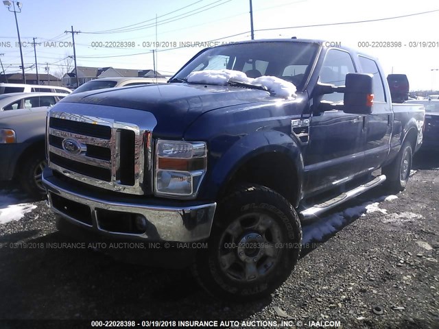 1FTSW2B58AEB20497 - 2010 FORD F250 SUPER DUTY Dark Blue photo 2