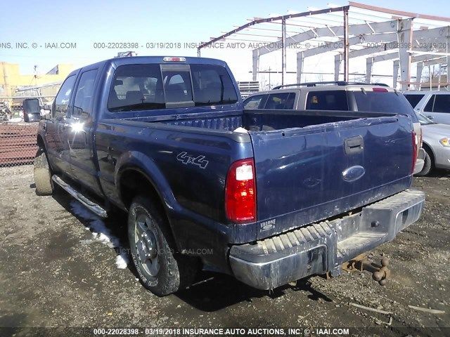 1FTSW2B58AEB20497 - 2010 FORD F250 SUPER DUTY Dark Blue photo 3