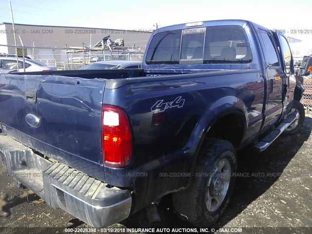 1FTSW2B58AEB20497 - 2010 FORD F250 SUPER DUTY Dark Blue photo 4