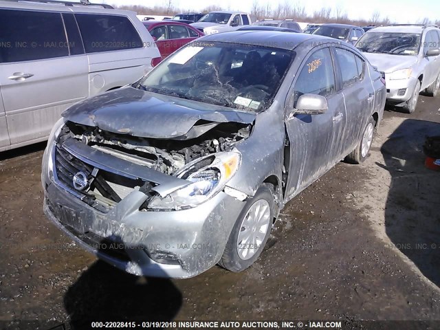 3N1CN7AP5DL831752 - 2013 NISSAN VERSA S/S PLUS/SV/SL GRAY photo 2