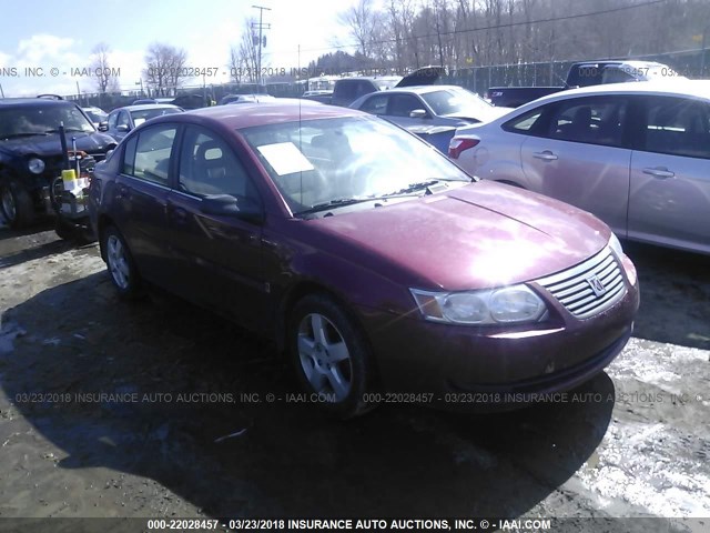 1G8AJ55F76Z144543 - 2006 SATURN ION LEVEL 2 Tünd qırmızı foto 1