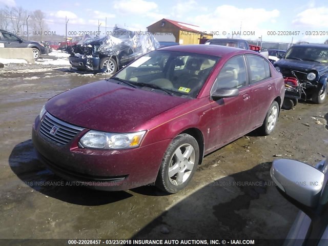 1G8AJ55F76Z144543 - 2006 SATURN ION LEVEL 2 MAROON photo 2