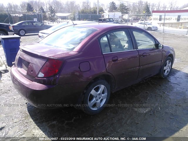 1G8AJ55F76Z144543 - 2006 SATURN ION LEVEL 2 MAROON photo 4