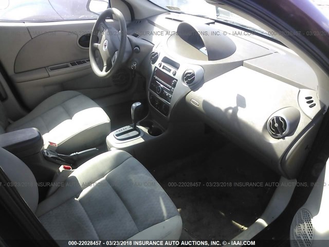 1G8AJ55F76Z144543 - 2006 SATURN ION LEVEL 2 Tünd qırmızı foto 5