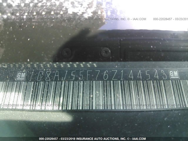 1G8AJ55F76Z144543 - 2006 SATURN ION LEVEL 2 Tünd qırmızı foto 9