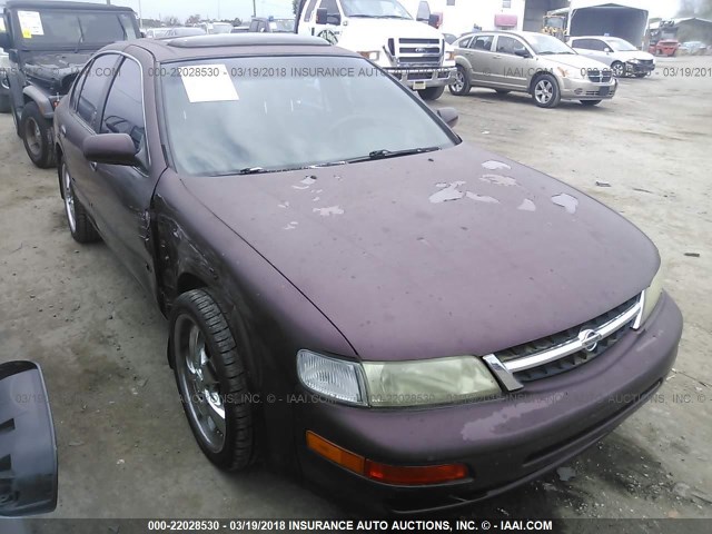 JN1CA21D8VT825140 - 1997 NISSAN MAXIMA GLE/GXE/SE PURPLE photo 6