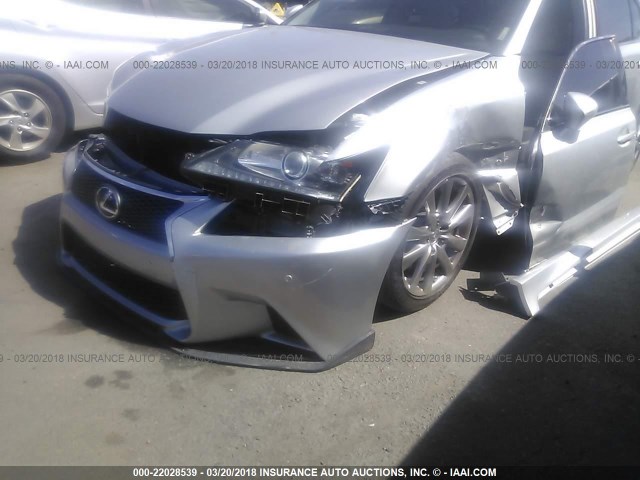 JTHBE1BL0D5020683 - 2013 LEXUS GS 350 SILVER photo 6