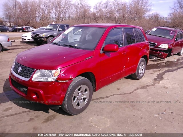 JS3TE0D25B4100182 - 2011 SUZUKI GRAND VITARA PREMIUM RED photo 2