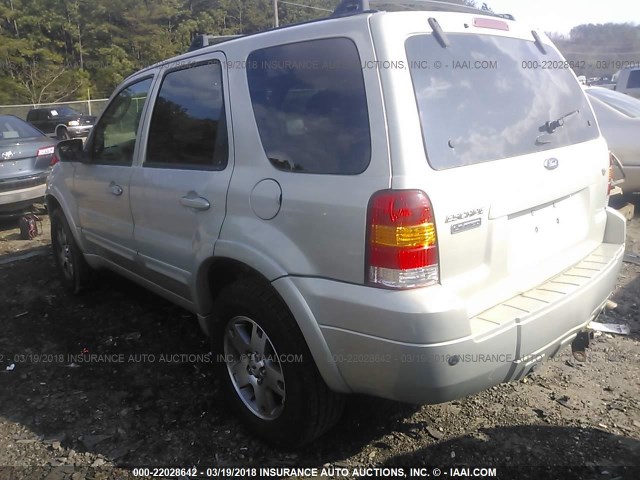 1FMCU04165KB75199 - 2005 FORD ESCAPE LIMITED GRAY photo 3