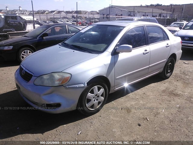 2T1BR32E85C453904 - 2005 TOYOTA COROLLA CE/LE/S SILVER photo 2