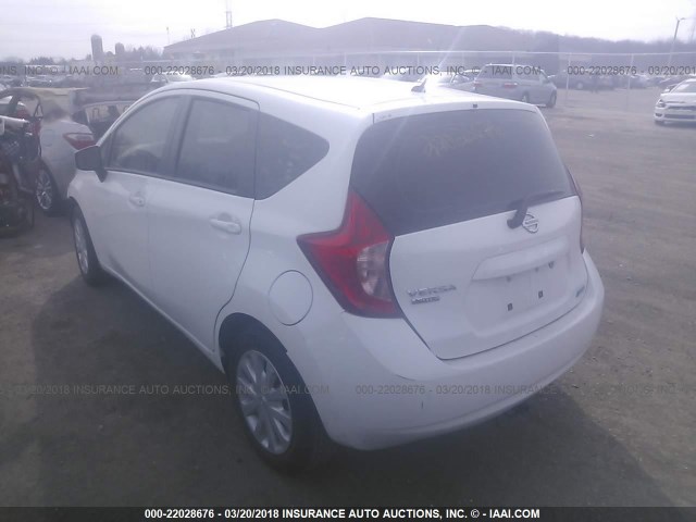 3N1CE2CP3FL441039 - 2015 NISSAN VERSA NOTE S/S PLUS/SV/SL/SR WHITE photo 3