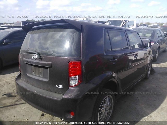 JTLZE4FE6CJ023319 - 2012 TOYOTA SCION XB ბურგუნდია ფოტო 4