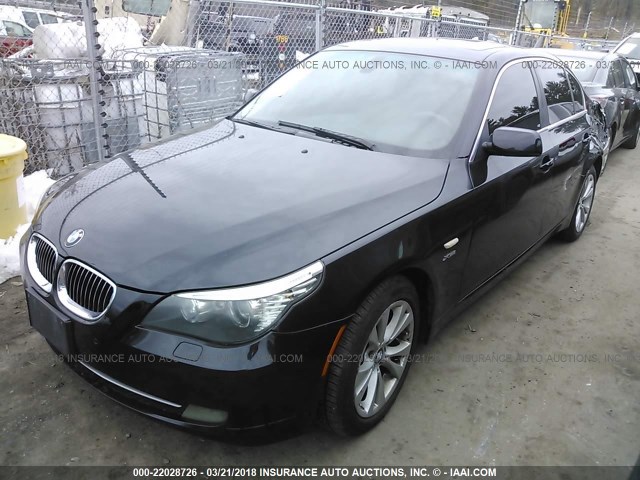 WBANV93549C133727 - 2009 BMW 535 XI BLACK photo 2