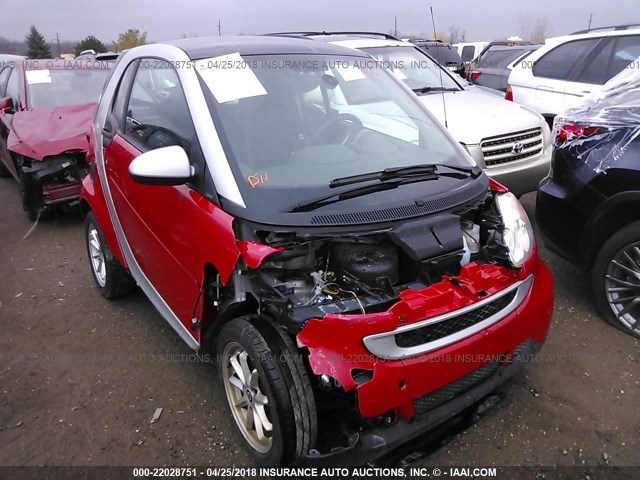WMEEJ31X89K252999 - 2009 SMART FORTWO PURE/PASSION RED photo 1