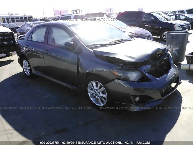 2T1BU4EE2AC310294 - 2010 TOYOTA COROLLA S/LE/XLE GRAY photo 1