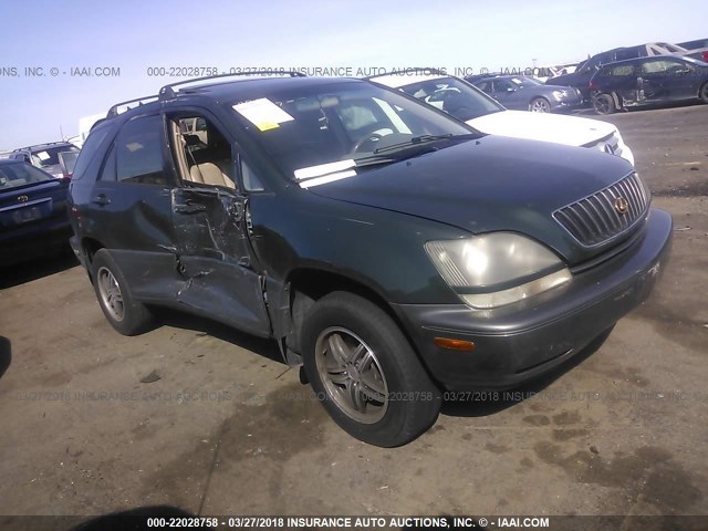 JT6HF10U1X0021015 - 1999 LEXUS RX 300 GREEN photo 1