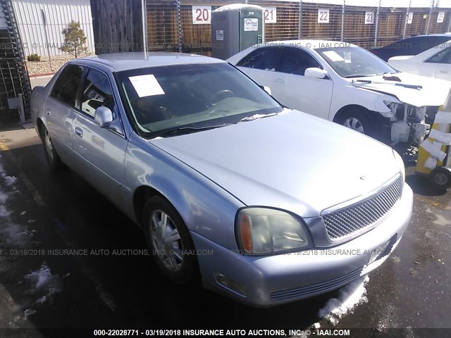 1G6KD54Y25U102283 - 2005 CADILLAC DEVILLE BLUE photo 1