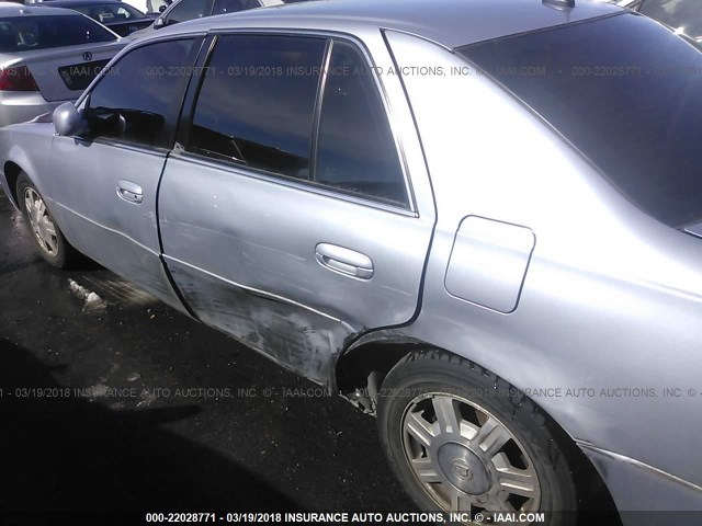 1G6KD54Y25U102283 - 2005 CADILLAC DEVILLE BLUE photo 6