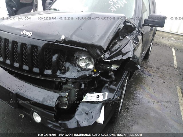 1C4NJRFB1ED641531 - 2014 JEEP PATRIOT LATITUDE BLACK photo 6