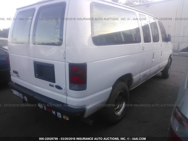 1FMNE1BW8ADA22039 - 2010 FORD ECONOLINE E150 WAGON WHITE photo 4