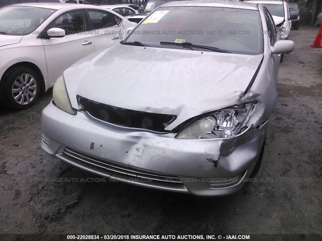 4T1BE32K66U665718 - 2006 TOYOTA CAMRY LE/XLE/SE ვერცხლისფერი ფოტო 6