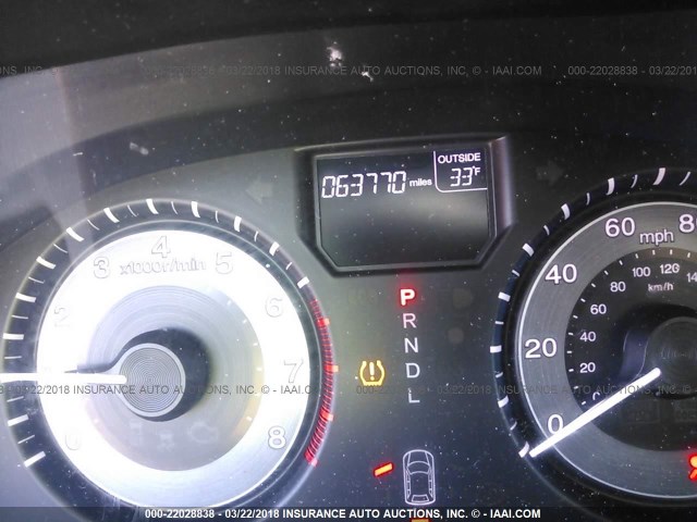 5FNRL5H64DB065235 - 2013 HONDA ODYSSEY EXL თეთრი ფოტო 7