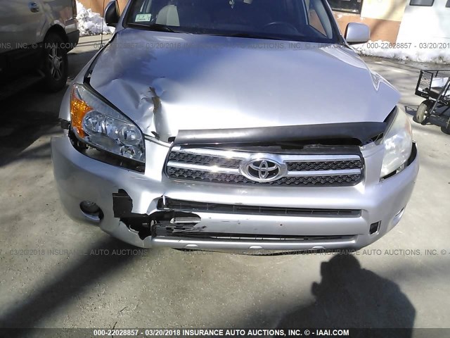 JTMBD31V075087789 - 2007 TOYOTA RAV4 LIMITED GRAY photo 6