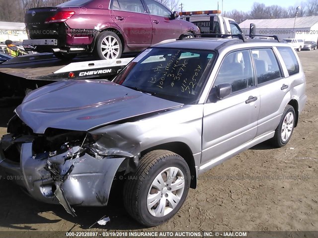 JF1SG636X8H725034 - 2008 SUBARU FORESTER 2.5X SILVER photo 2