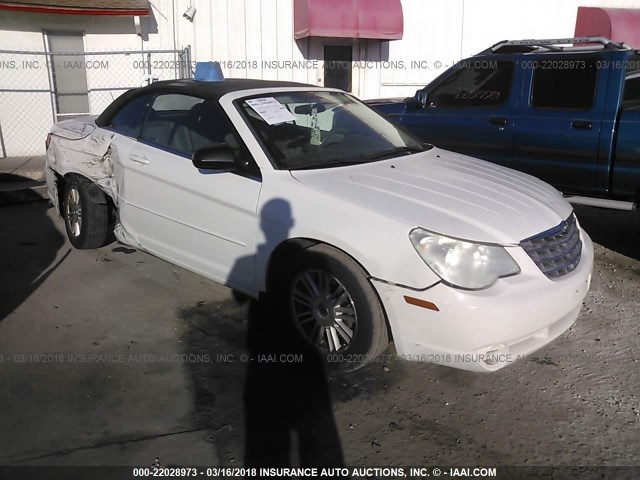 1C3LC45K38N275595 - 2008 CHRYSLER SEBRING WHITE photo 1