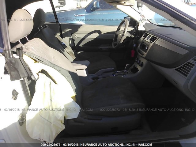 1C3LC45K38N275595 - 2008 CHRYSLER SEBRING WHITE photo 5