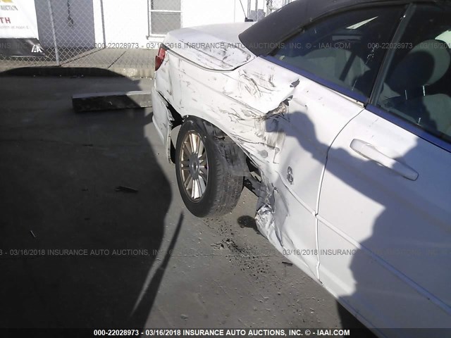 1C3LC45K38N275595 - 2008 CHRYSLER SEBRING WHITE photo 6