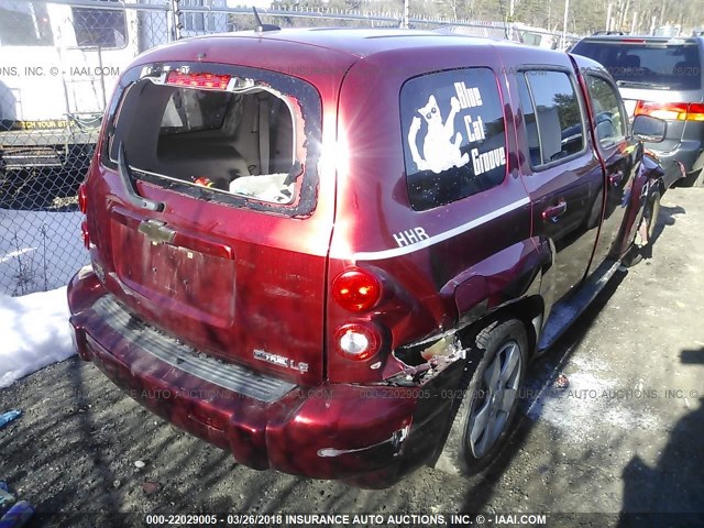 3GNCA33B79S518693 - 2009 CHEVROLET HHR LS RED photo 4