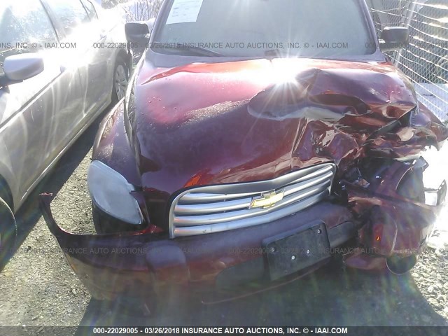 3GNCA33B79S518693 - 2009 CHEVROLET HHR LS RED photo 6