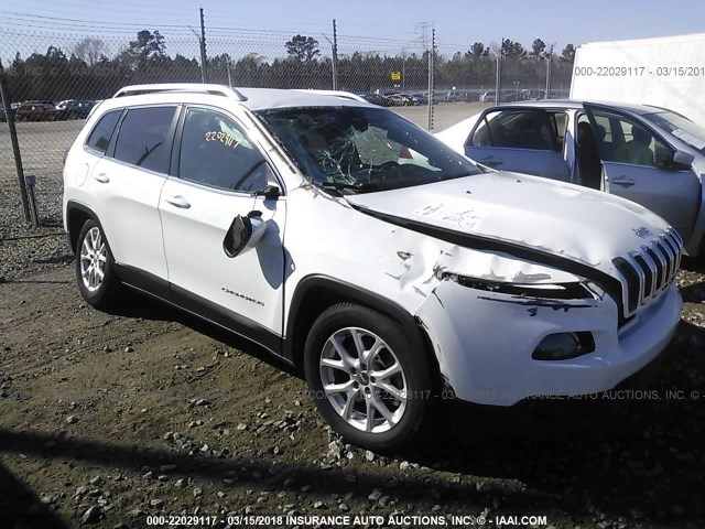 1C4PJLCB5FW683443 - 2015 JEEP CHEROKEE LATITUDE WHITE photo 1