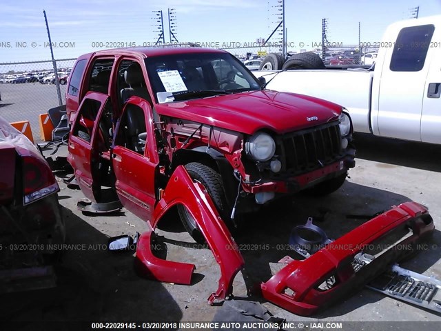 1J4GK58K35W510823 - 2005 JEEP LIBERTY LIMITED RED photo 1