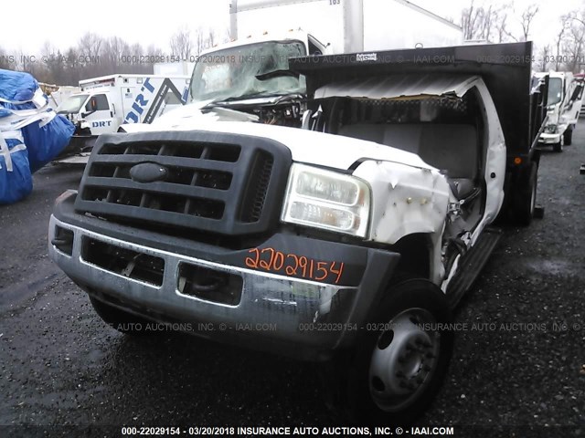 1FDXW46P66EC68339 - 2006 FORD F450 SUPER DUTY WHITE photo 2