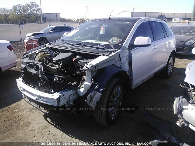 2FMDK49C59BA95663 - 2009 FORD EDGE LIMITED WHITE photo 2