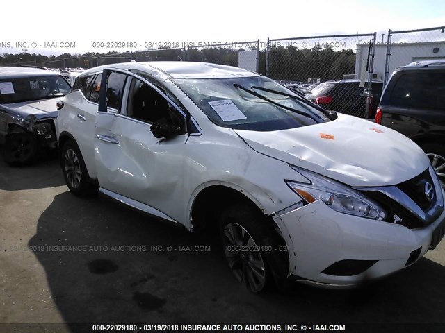 5N1AZ2MH0HN120901 - 2017 NISSAN MURANO S/SL/SV/PLATINUM WHITE photo 6