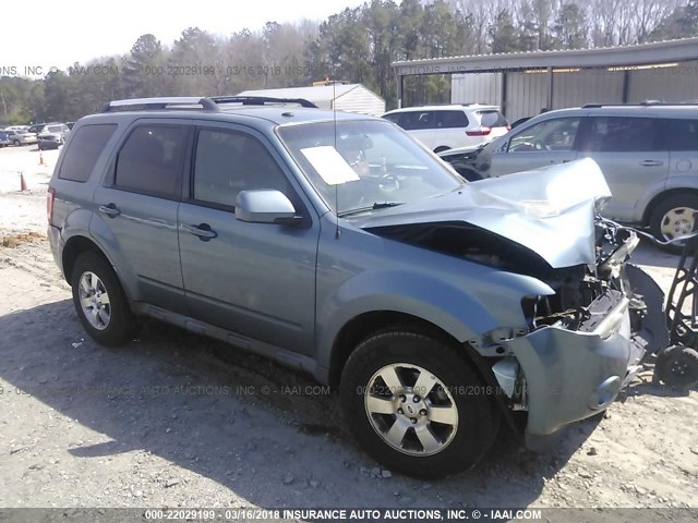 1FMCU0EGXCKA65496 - 2012 FORD ESCAPE LIMITED BLUE photo 1