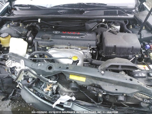 4T1BE32K02U565897 - 2002 TOYOTA CAMRY LE/XLE/SE მწვანე ფოტო 10
