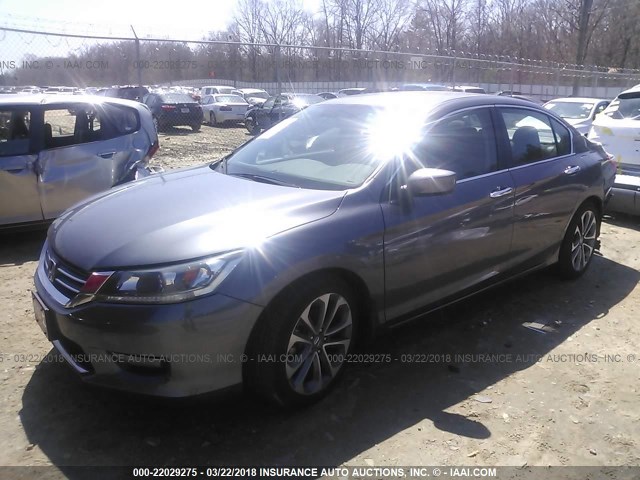 1HGCR2F56EA143863 - 2014 HONDA ACCORD SPORT 灰色 照片 2