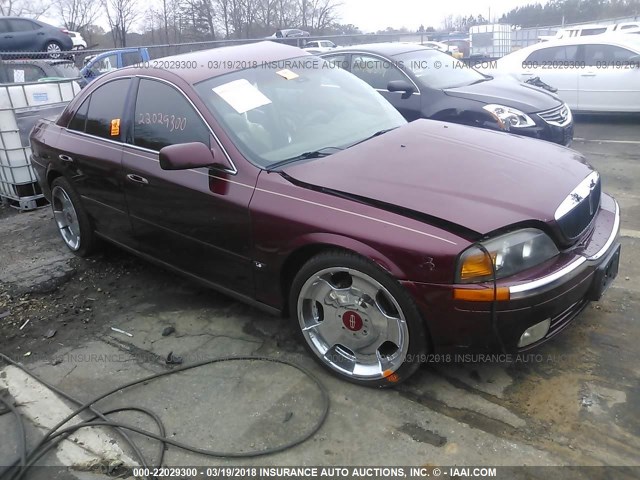 1LNHM87A7YY750752 - 2000 LINCOLN LS Qırmızı foto 1
