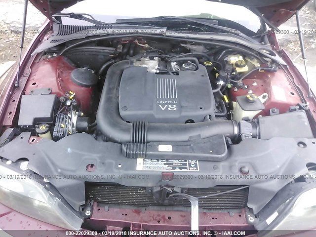 1LNHM87A7YY750752 - 2000 LINCOLN LS Qırmızı foto 10