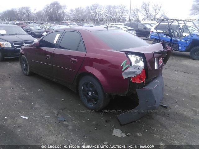 1G6DP577270125009 - 2007 CADILLAC CTS HI FEATURE V6 MAROON photo 3