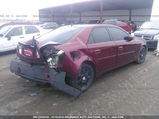 1G6DP577270125009 - 2007 CADILLAC CTS HI FEATURE V6 MAROON photo 4