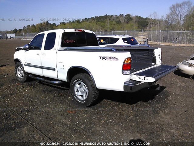 5TBRN34123S401315 - 2003 TOYOTA TUNDRA ACCESS CAB SR5 WHITE photo 3