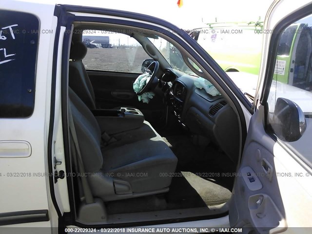 5TBRN34123S401315 - 2003 TOYOTA TUNDRA ACCESS CAB SR5 WHITE photo 5