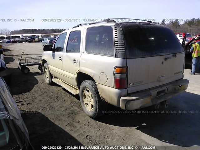 1GNEK13T04J138222 - 2004 CHEVROLET TAHOE K1500 SILVER photo 3