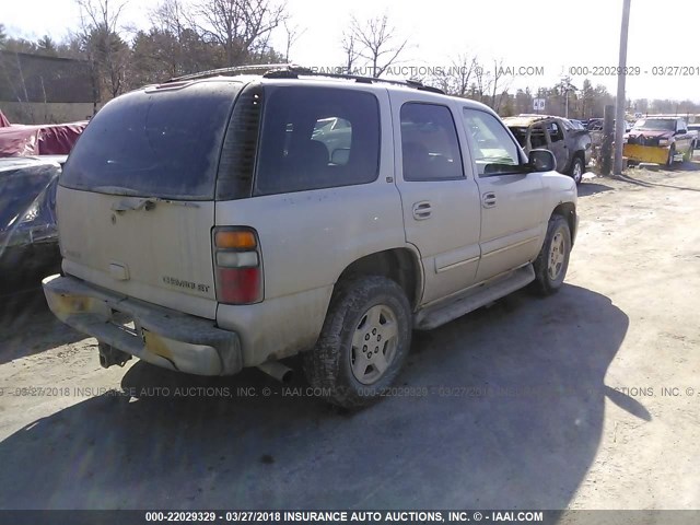 1GNEK13T04J138222 - 2004 CHEVROLET TAHOE K1500 SILVER photo 4