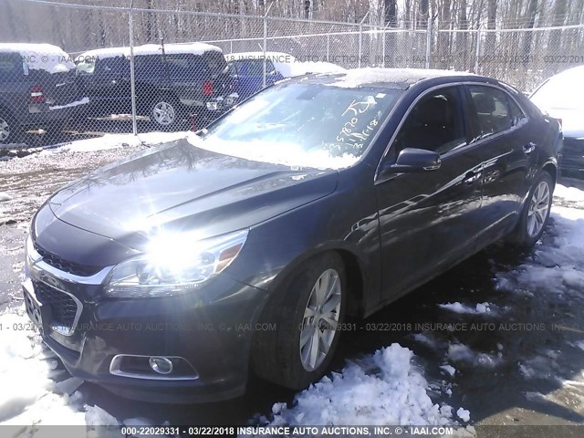 1G11H5SL3EF284092 - 2014 CHEVROLET MALIBU LTZ 灰色 照片 2